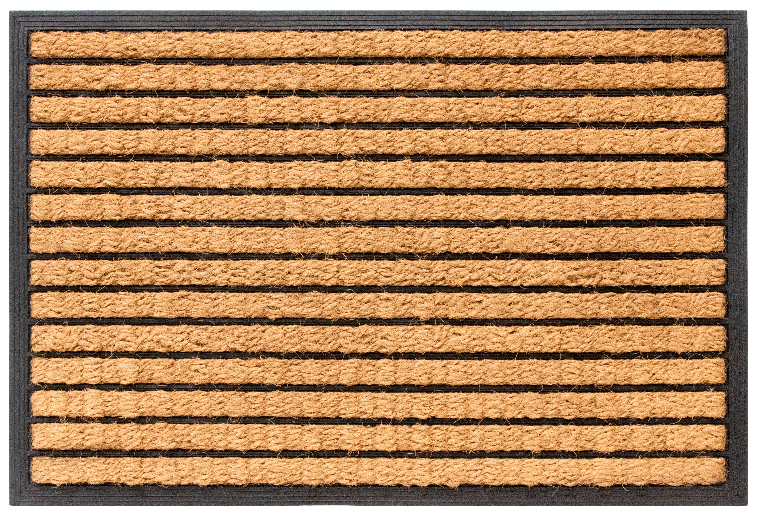 2'x3' Striped Coir Door Mat