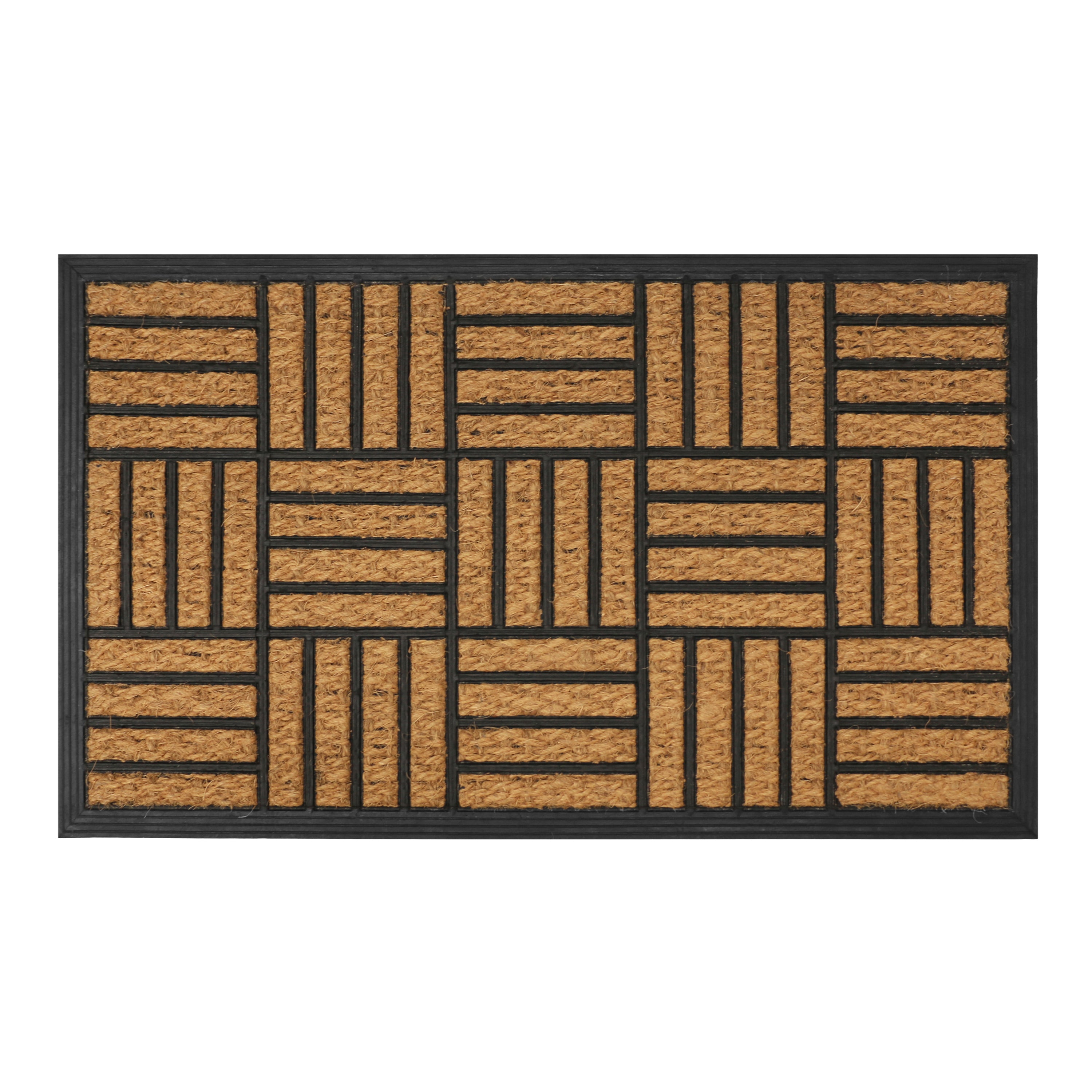 18"x30" Parquet Coir Door Mat