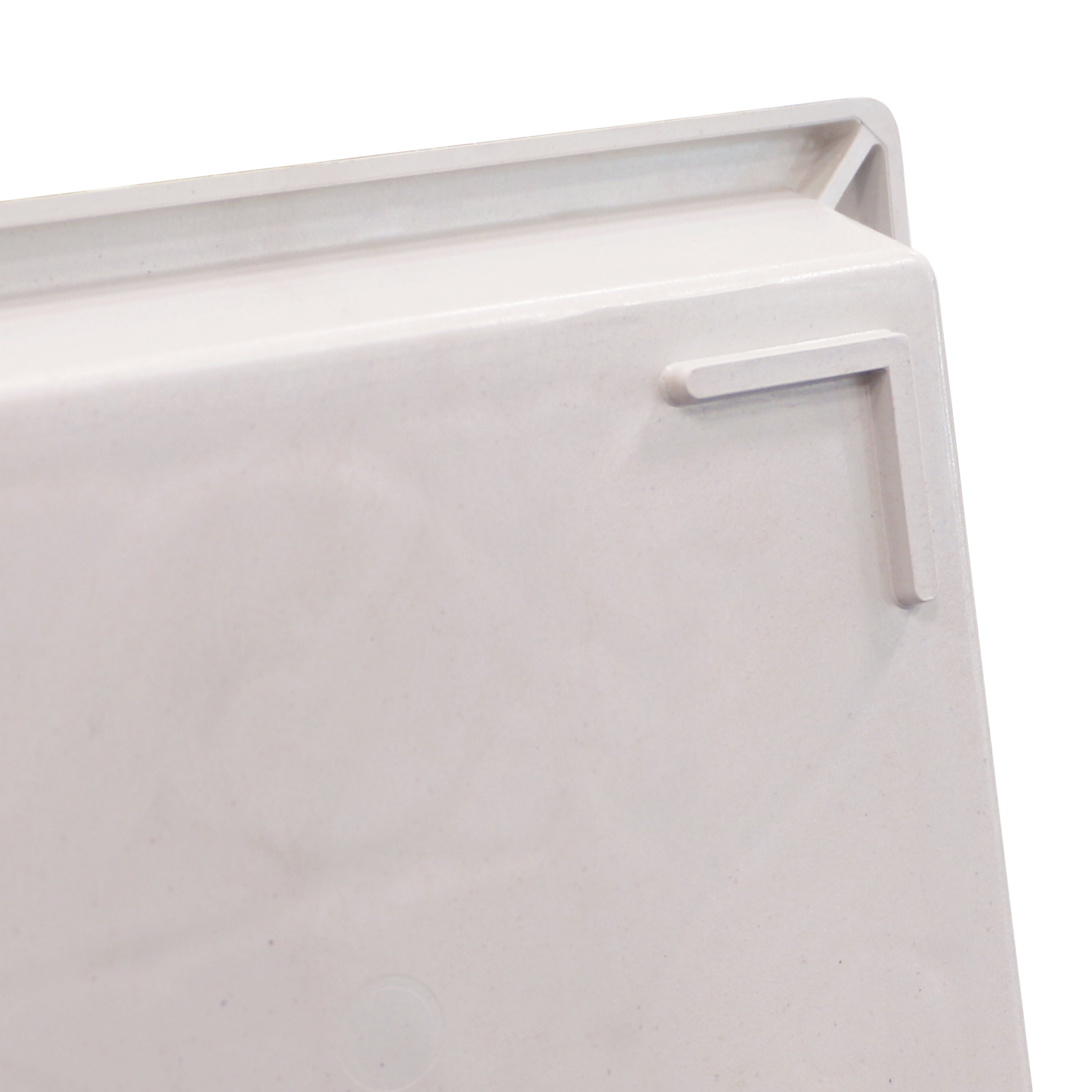 17" x 35" Manor Eggshell Wrought Iron Boot Tray