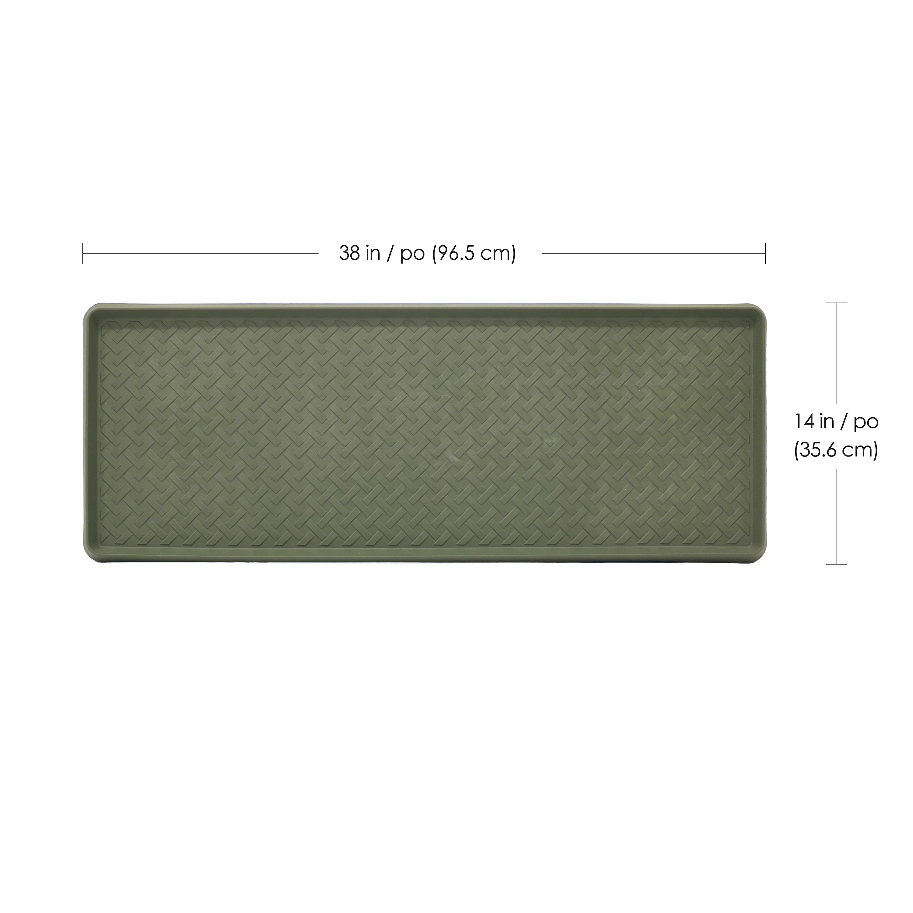 14" x 38" Metro Balsam Boot Tray