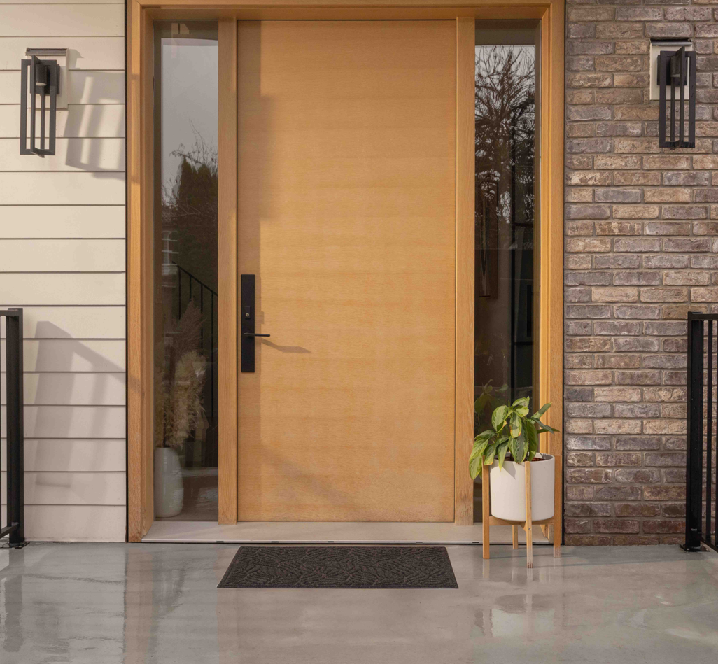 2'x3' Contours Twisted Leaves Door Mat