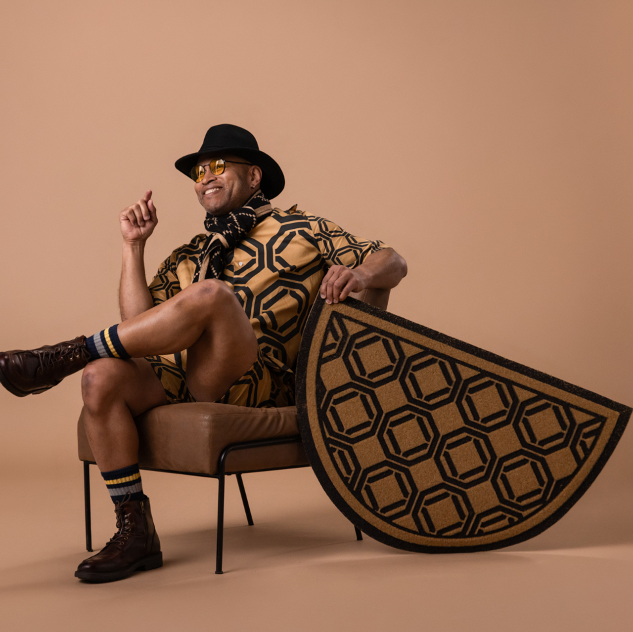 2'x3' Tacoma Half Moon Door Mat