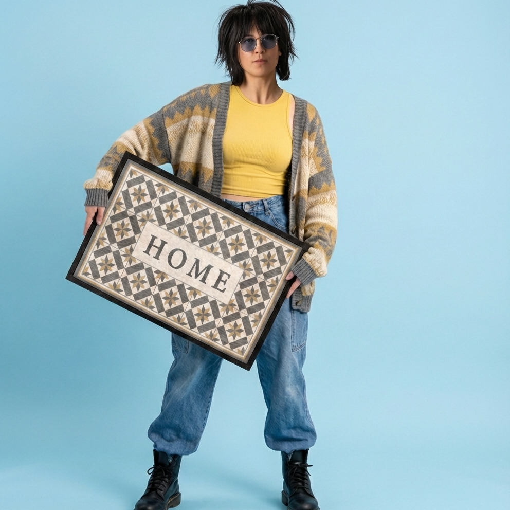 18"x30" Softstep Lima Geometric Home Door Mat