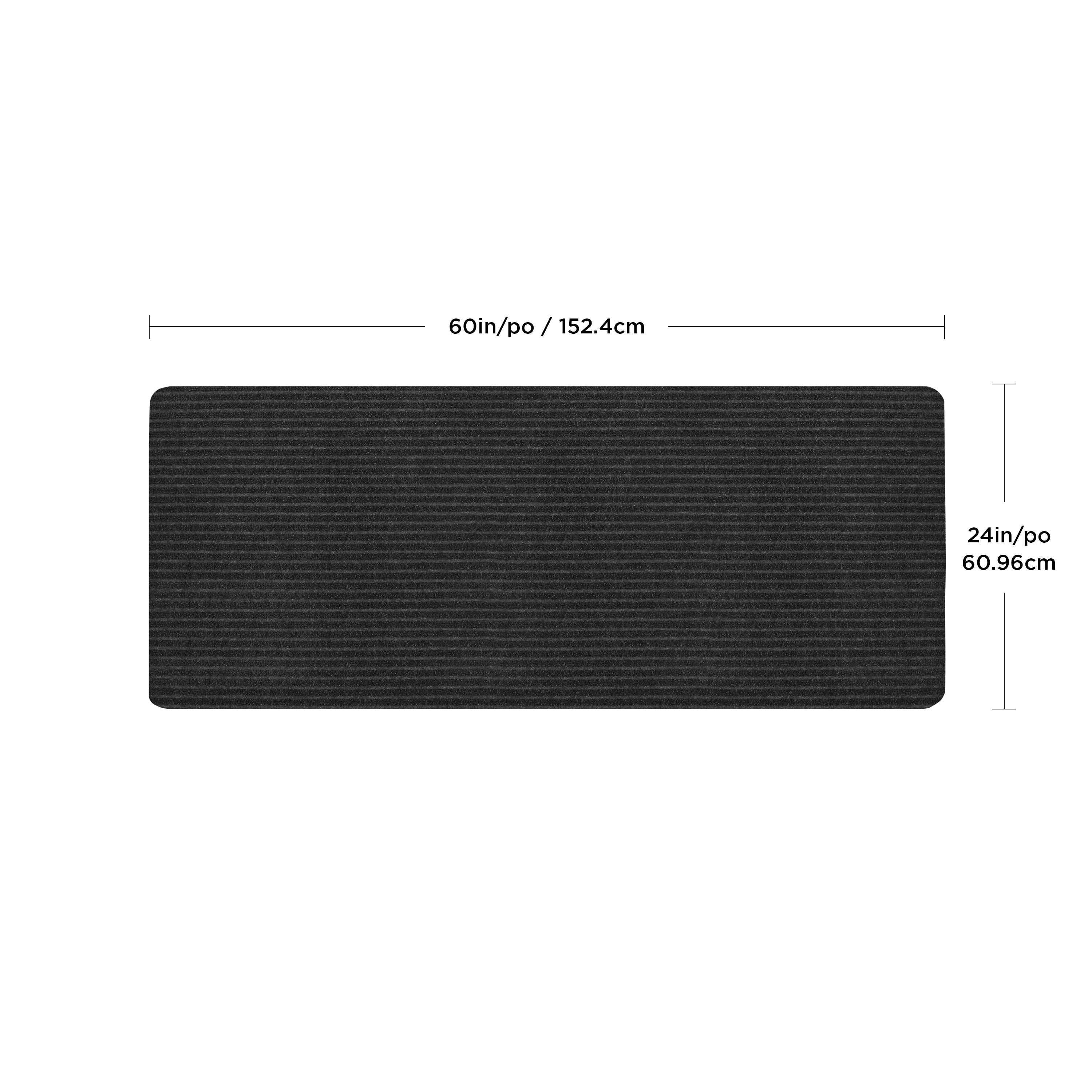 2'x5' Concord charcoal Runner