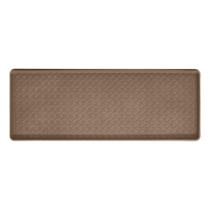 14" x 38" Metro Oak Rattan Boot Tray