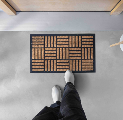 18"x30" Parquet Coir Door Mat