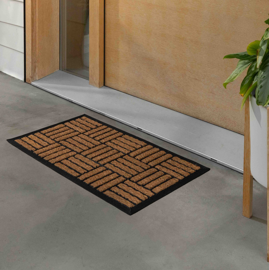 18"x30" Parquet Coir Door Mat