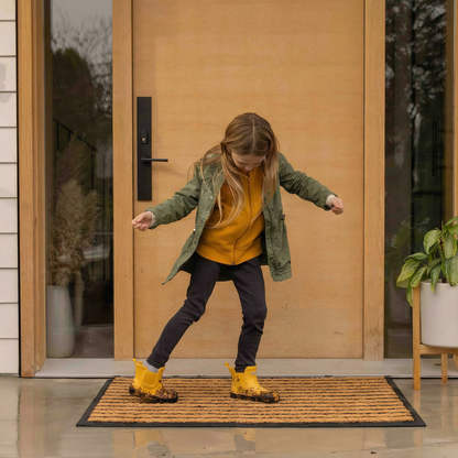 2'x3' Striped Coir Door Mat